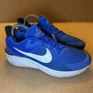 Nike Star Runner 4 Kids Size 7Y Running Shoes Blue White DX7615-400 Comfort
